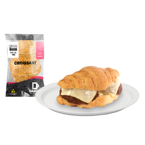 Croissant com bolinho